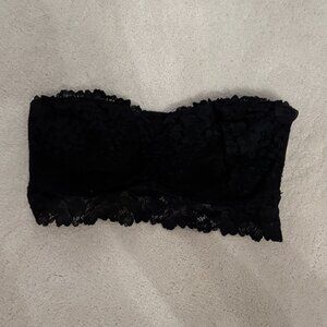 Black Auden Strapless Bralette